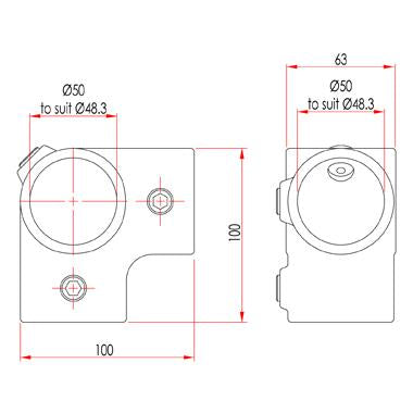 Doughty-Ecke mit durchgehendem Mittelrohr [Multi-Pack] - Doughty Engineering - Rigging-Geräte - MTN Shop DACH - imagen 3