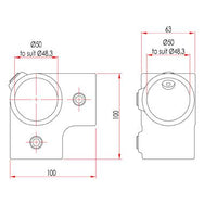 Doughty-Ecke mit durchgehendem Mittelrohr [Multi-Pack] - Doughty Engineering - Rigging-Geräte - MTN Shop DACH - imagen 3