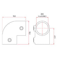 Schlüsselklemme: Doughty 90-Grad-Winkel [Multi-Pack] - Doughty Engineering - Rigging-Geräte - MTN Shop DACH