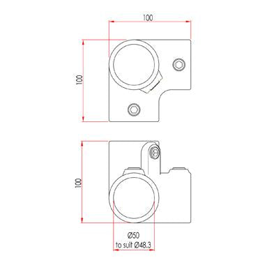 Schlüsselklemme: Doughty 3-Weg 90-Grad-Winkel [Multi-Pack] - Doughty Engineering - Rigging-Geräte - MTN Shop DACH - imagen 3