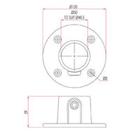 Key Clamp: Doughty Base Flange. Supplied by MTN Shop EU - imagen 3