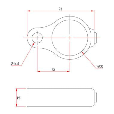 Вушко хомута для труб Doughty Engineering – zweites Bild
