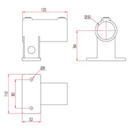 Schlüssel-Klemme: Doughty Geländer Seitenstütze Horizontal Basis [Multi-Pack] - Doughty Engineering - Rigging-Geräte - MTN Shop DACH - imagen 2