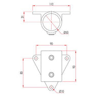 Schlüsselklemme: Doughty Seitenhandbefestigung mit 3 Löchern [Multi-Pack] - Doughty Engineering - Rigging-Geräte - MTN Shop DACH - imagen 2