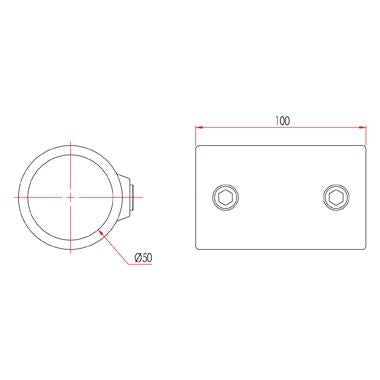Doughty Engineering Rohrschelle Muffenverbindung – zweites Bild