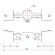 Ключовий зажим: комбінований подвійний шарнір Doughty [мультипакет] - Doughty Engineering - Такелажне обладнання - MTN Shop DACH - imagen 2