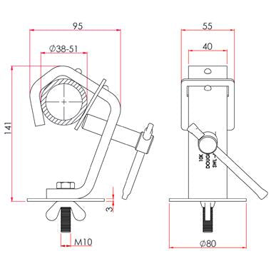 Doughty 50mm Hakenklammer mit Schutzplatte [Multi-Pack] - Doughty Engineering - Rigging-Geräte - MTN Shop DACH - imagen 2