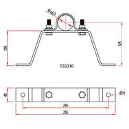 Doughty Rohr-Wandhalterungen (Stahl)  - Doughty Engineering - Rigging-Geräte - MTN Shop DACH - imagen 3