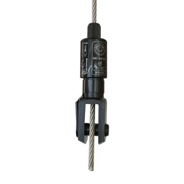 Reutlinger Drahtseilhalter SV III mit Koppelteil Gabel und Verriegelungsmutter