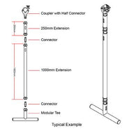 Doughty Modular Drop Arm Adj. Verlängerung für Bühnenbeleuchtung Rigging - Doughty Engineering - Rigging-Geräte - MTN Shop DACH