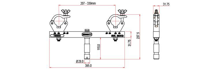 Doughty Feste Traverse Adapter - Doughty Engineering - Rigging-Geräte - MTN Shop DACH - imagen 3