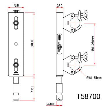 Стаціонарний кроквяний адаптер Doughty - Doughty Engineering - Такелажне обладнання - MTN Shop DACH - imagen 3