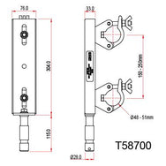 Стаціонарний кроквяний адаптер Doughty - Doughty Engineering - Такелажне обладнання - MTN Shop DACH - imagen 3