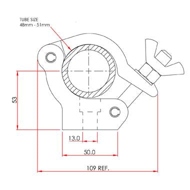 Doughty Standard-Seitenklemme (Aluminium) [Multi-Pack] - Doughty Engineering - Rigging-Geräte - MTN Shop DACH - imagen 3