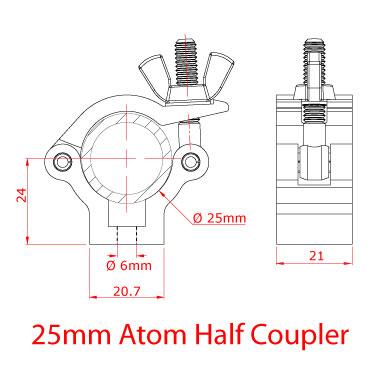 Doughty 25mm Hakenklammer (mit M6-Befestigungen) [Multi-Pack] - Doughty Engineering - Rigging-Geräte - MTN Shop DACH - imagen 3