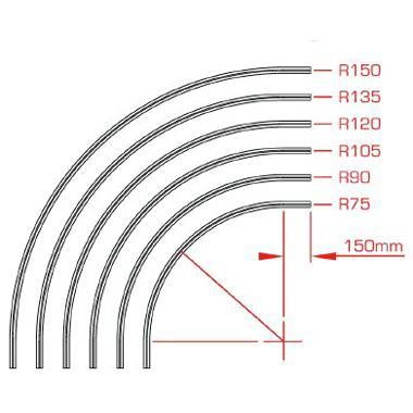 Doughty Studio Rail 80 - вигнута - Doughty Engineering - Такелажне обладнання - MTN Shop DACH