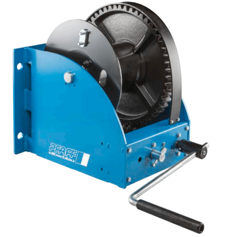 Pfaff-silberblau Wandseilwinde mit Schneckengetriebe SW-W-SGO (250 – 5.000 kg)